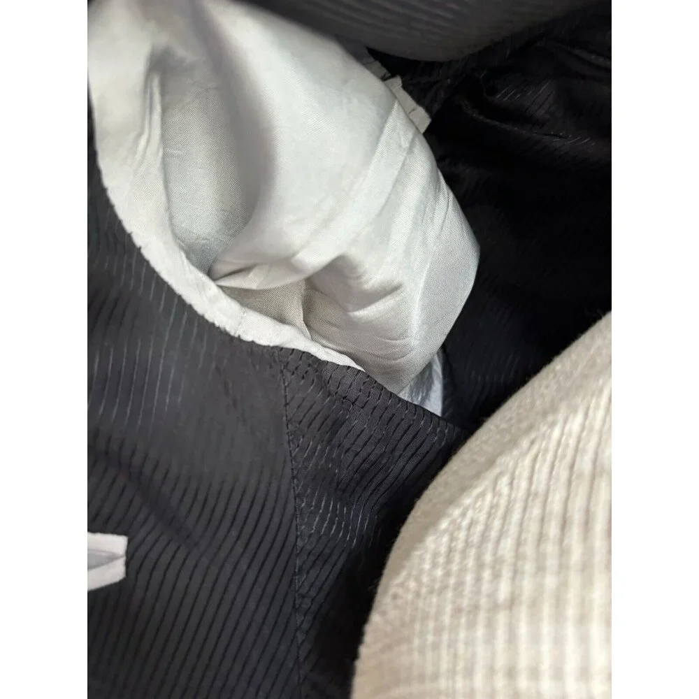 Hugo Boss Mens Blazer Wool Sport Coat US Sz 38R Redo Super 110‎ Grey Plaid